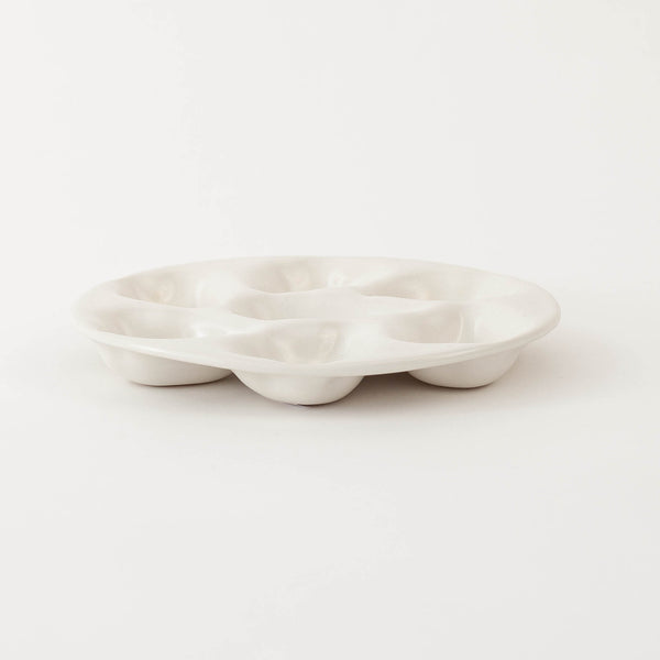 Christopher Plumridge  — White Pearl '6' Oyster Plate
