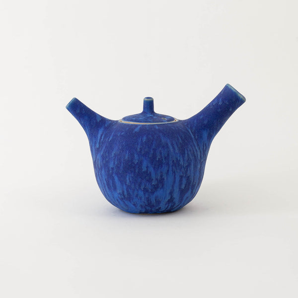 Christopher Plumridge  — Deep Blue Crystal Matte 'Bird' Teapot