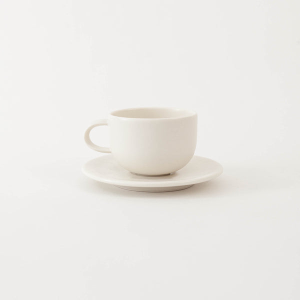 Christopher Plumridge, Claystone Pottery —  Cup and Saucer in White