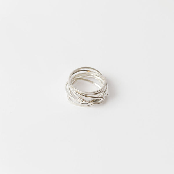 Anna Davern — Silver Coil Ring - Australian made Jewellery 