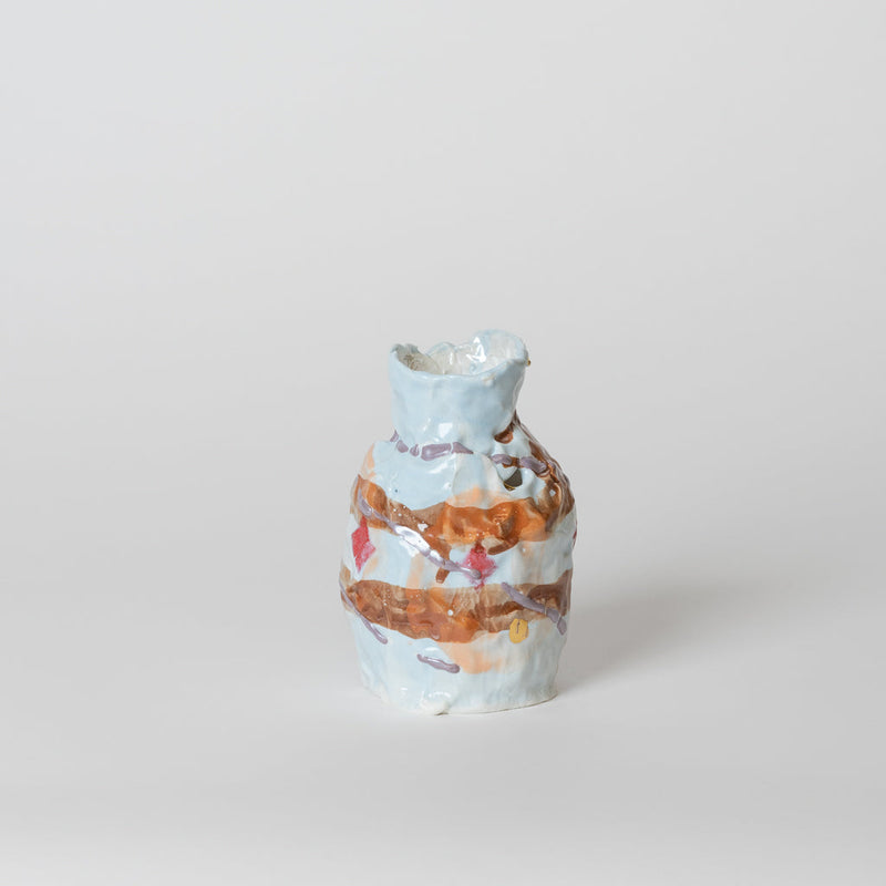 Tessy King — Sculpture Vessel with Red Diamonds