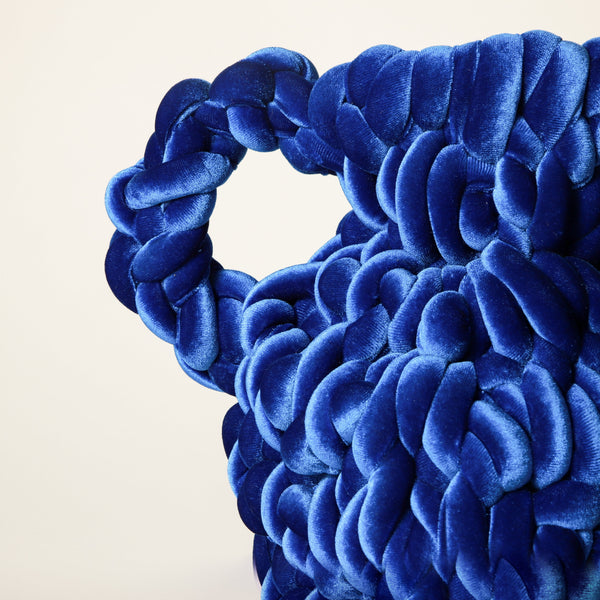 Caro Pattle — Mini Blue Velvet Jug Sculpture Limited Edition- Preorder