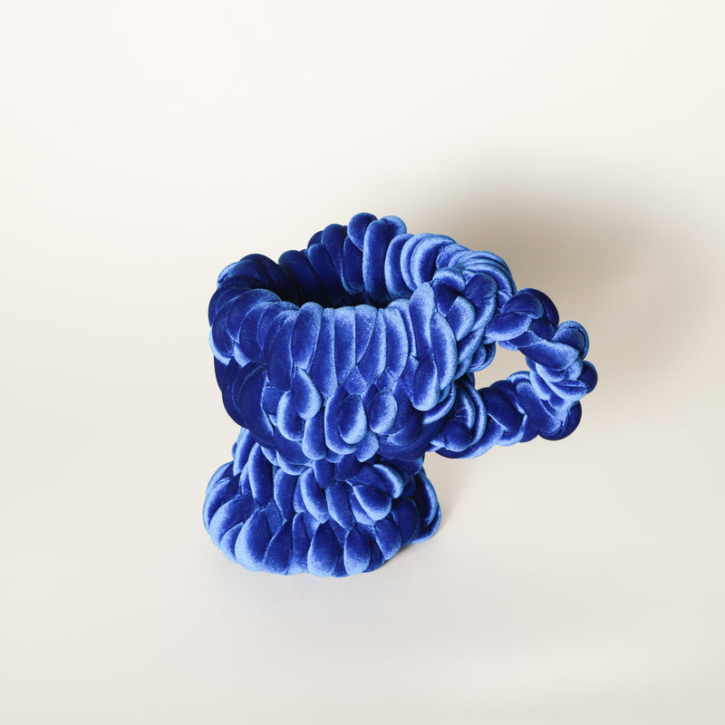 Caro Pattle — Mini Cup Sculpture Blue Velvet Limited Edition - Preorder