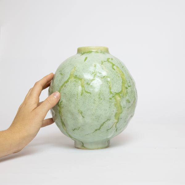 Christopher Plumridge  — Sculptural Glazed Vase in Celadon