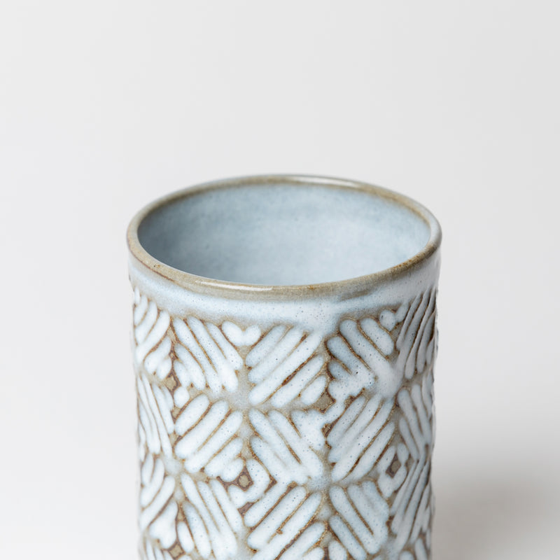 Terunobu Hirata —  Carved Cup in Straw White