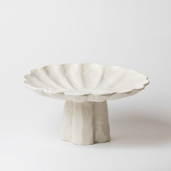 Kirsten Perry — Scalloped Open Vessel in White
