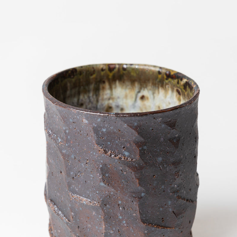 Minna Graham — Carved Beakers in Black and Ash