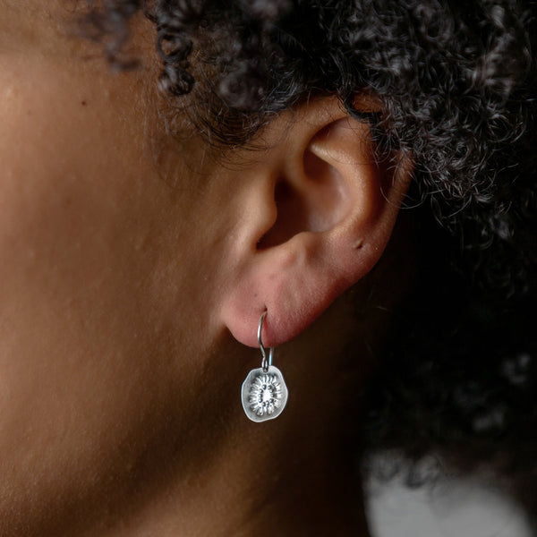 Tara Lofhelm - Reversal Hooks Earrings in Silver