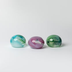 Hot Haus - Glass Colourscape Paperweight in Green, Blue, Purple