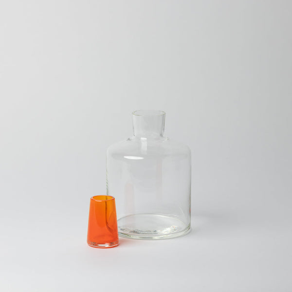Katie-Ann Houghton – Babushka Glass Decanter in Orange