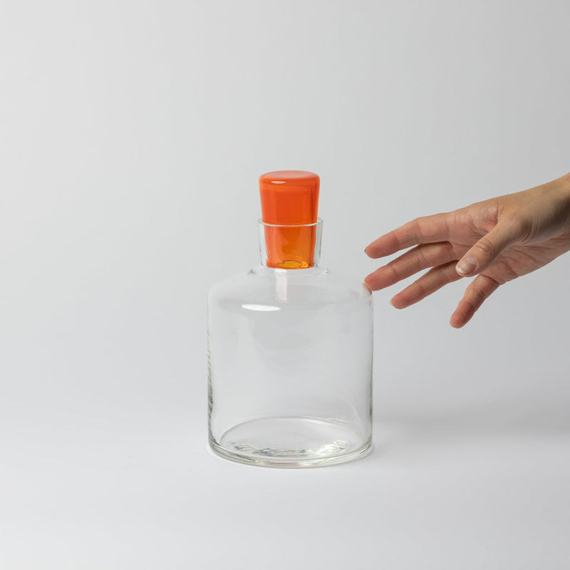 Katie-Ann Houghton – Babushka Glass Decanter in Orange