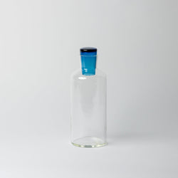 Katie-Ann Houghton – Babushka Tall Glass Decanter in Blue