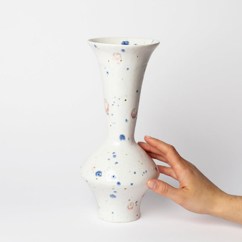 Georgina Proud — Speckled Porcelain Vessel in Blue