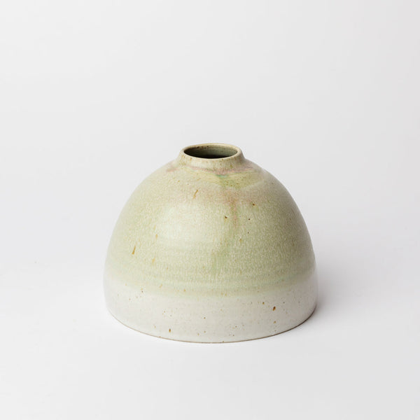 Kaye Poulton — Medium Bud Vase in Gradient Green Glaze