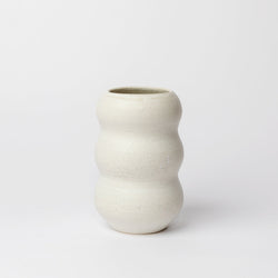 Kaye Poulton — Medium Triple Linked Vase in Off White
