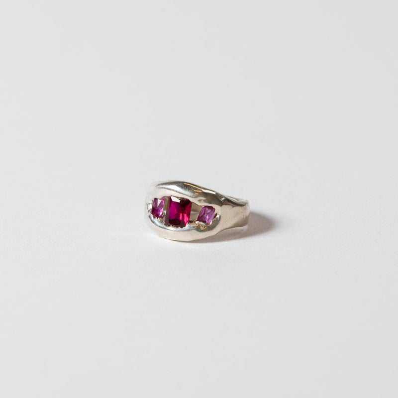 Darius Rust —Melted Rubies Ring’  Lab Grown Ruby Ring - Australian made Jewellery 