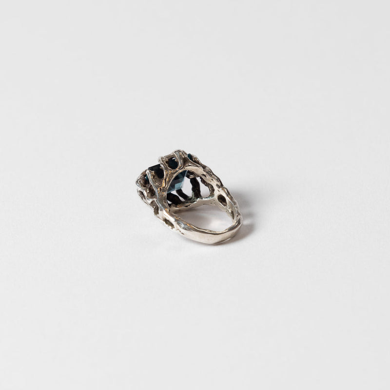 Darius Rust —Caged Blue Verneuil Spinel Ring’