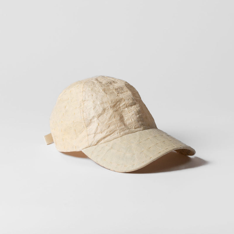 DNJ — Waxed Japanese Paper Cap in White