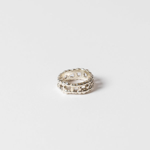 Darius Rust —Small Granulation Band Silver Ring’
