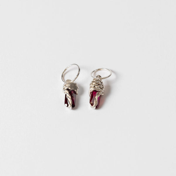 Darius Rust —Twisted Wire Ruby Earrings’