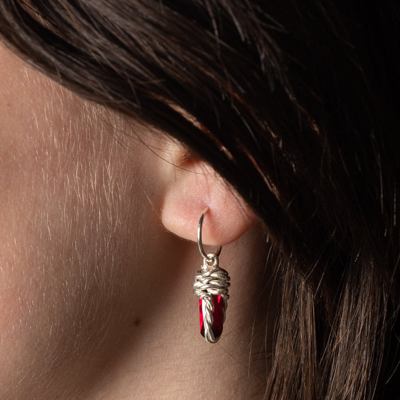 Darius Rust —Twisted Wire Ruby Earrings’