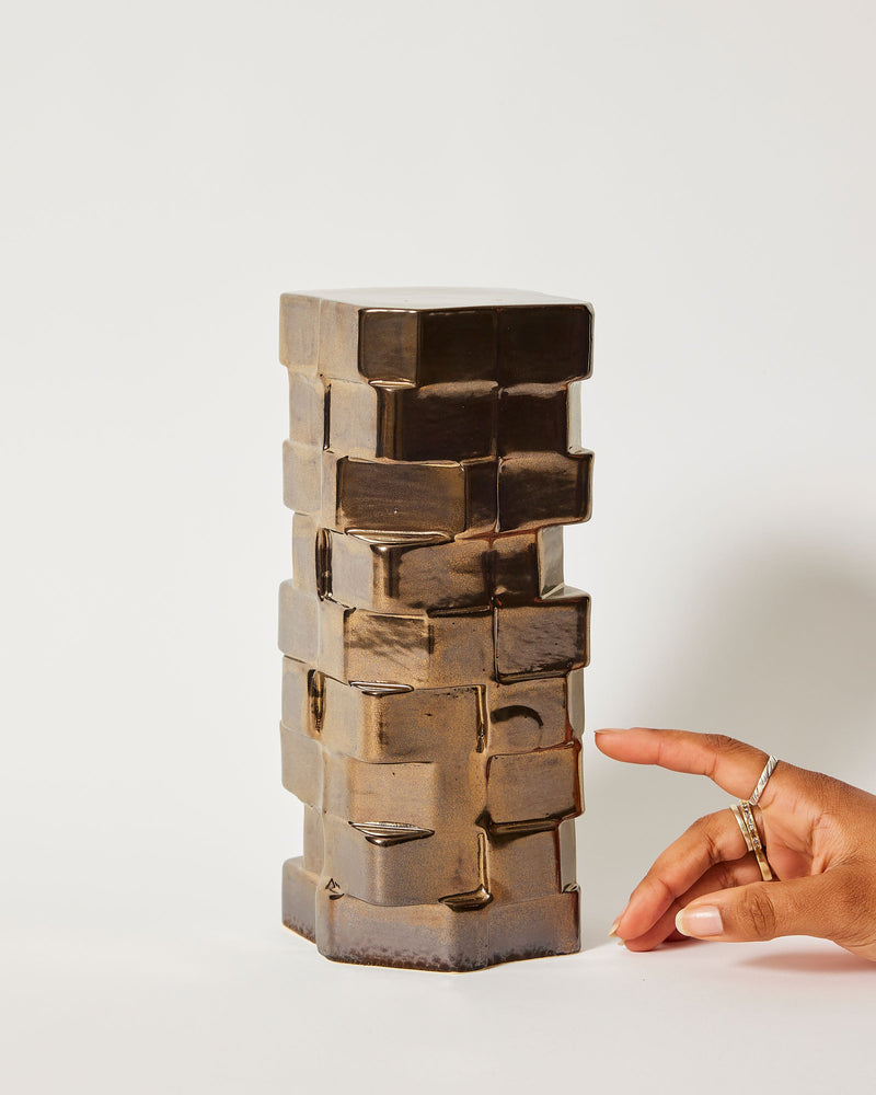 Ella Reweti — 'Observation City #5' Bronze Sculpture