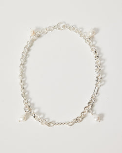 Bobby Corica — 'Etere' Silver Necklace with Freshwater Pearls