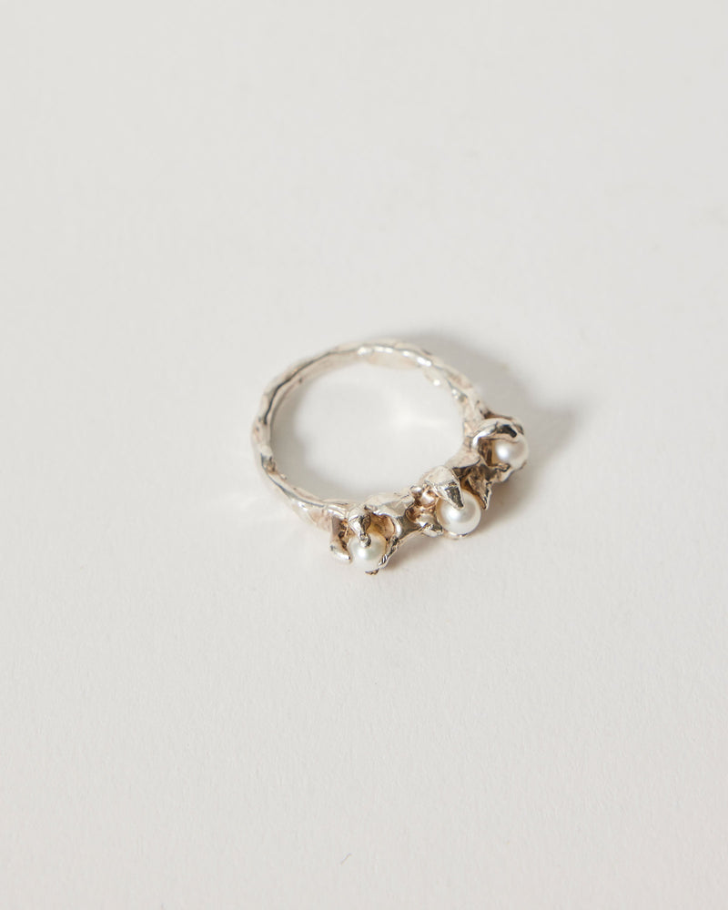 Bobby Corica — 'Puzzuddu' Ring with Freshwater Pearls