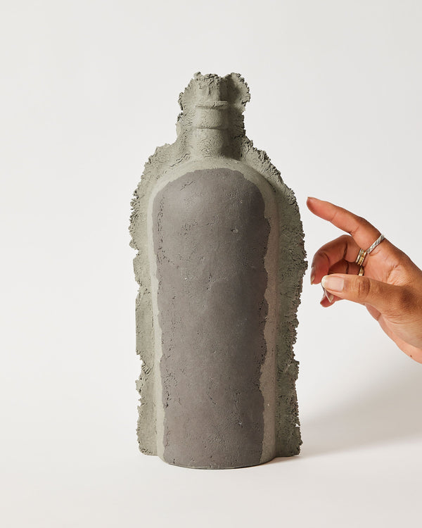 Kristin Burgham — 'Alchemy Two-Tone Greys' Sculptural Vessel