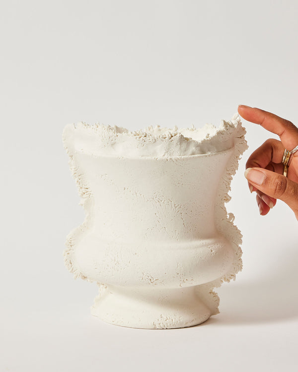 Kristin Burgham — 'Classic White Urn' Sculptural Vessel