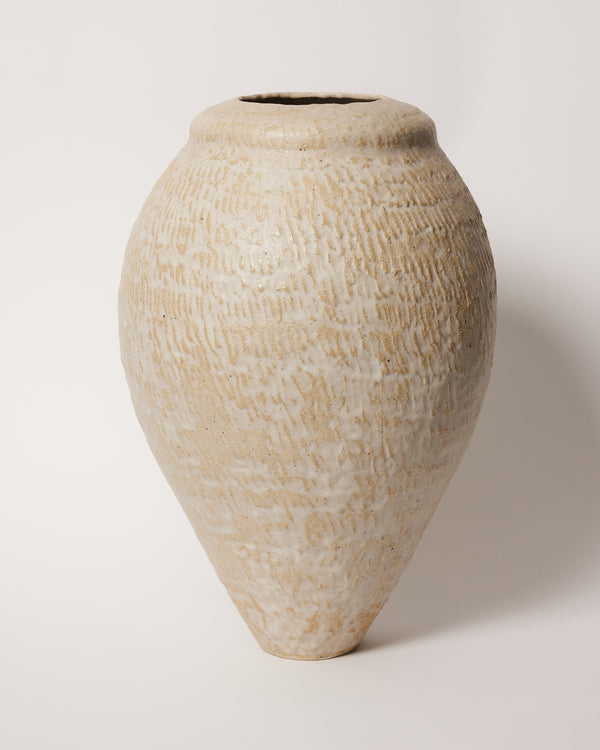 Dianne Mangan — 'Elemental II' White Sculptural Vase - ON HOLD
