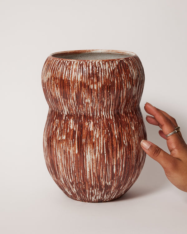 Lene Kuhl Jakobsen — Large Craved 'Gumnut' Vessel