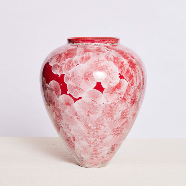 Ted Secombe — Crystalline Glaze Pot in Red