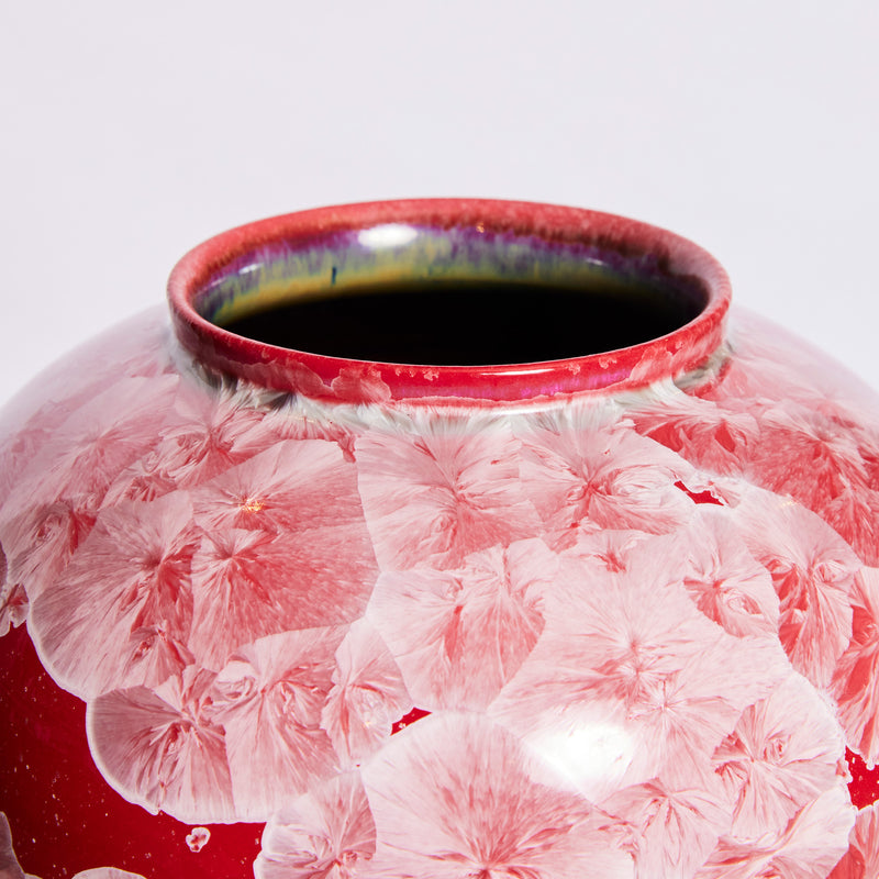 Ted Secombe — Crystalline Glaze Pot in Red