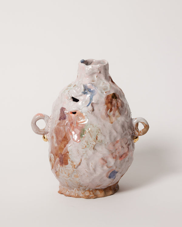 Tessy King — Pink Bottle Sculptural Vessel