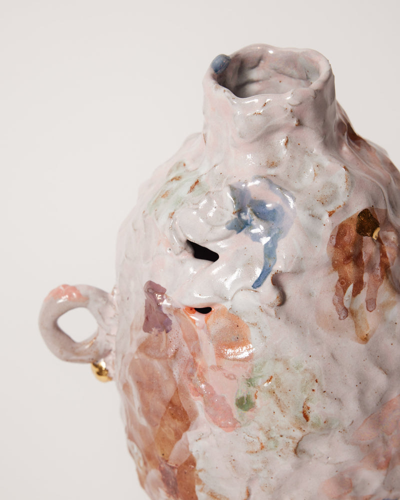 Tessy King — Pink Bottle Sculptural Vessel