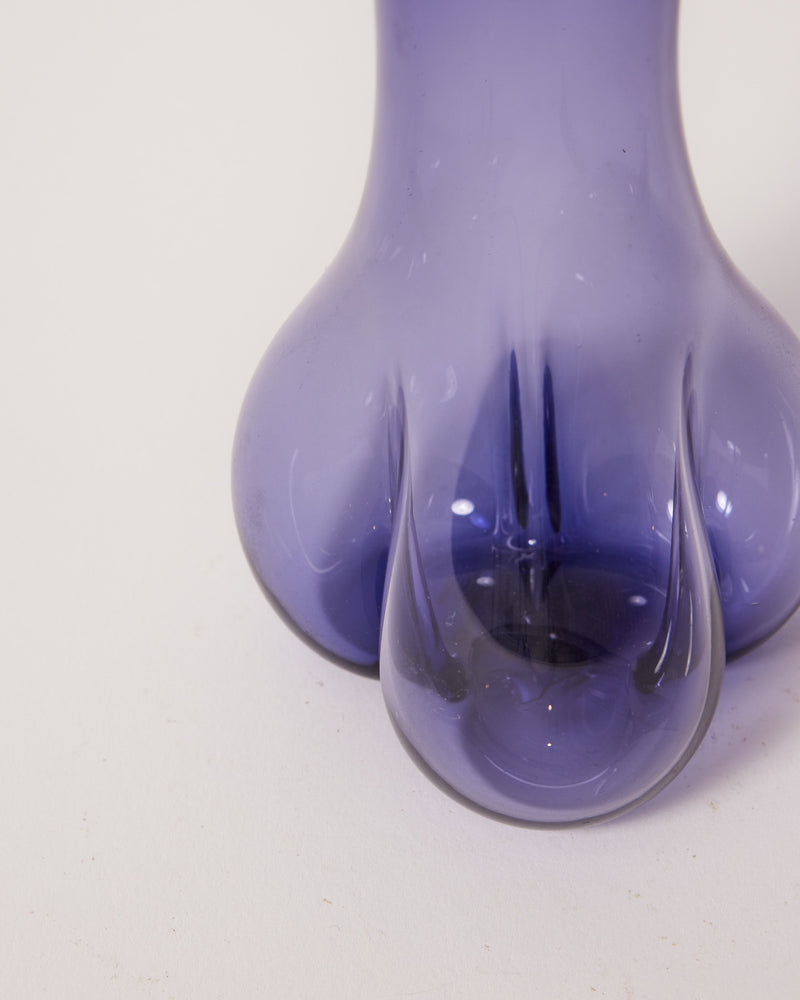 Ruth Allen — Trefoil Bud Vase in Deep-Blue