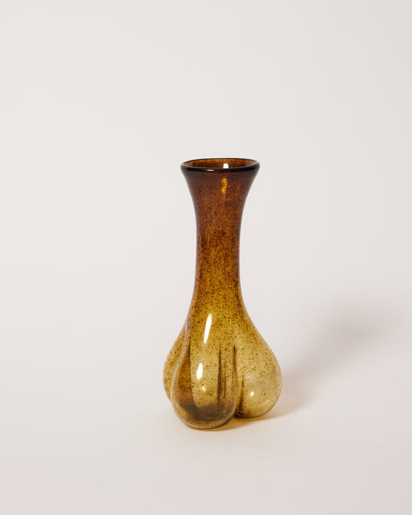 Ruth Allen — Trefoil Bud Vase in Speckled Gold