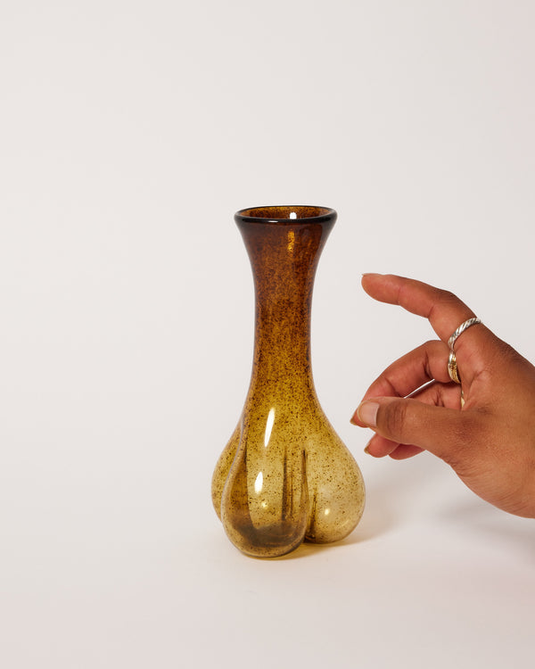 Ruth Allen — Trefoil Bud Vase in Speckled Gold