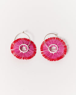 Vicki Mason — 'Ablaze' Fringed Hoop Earrings