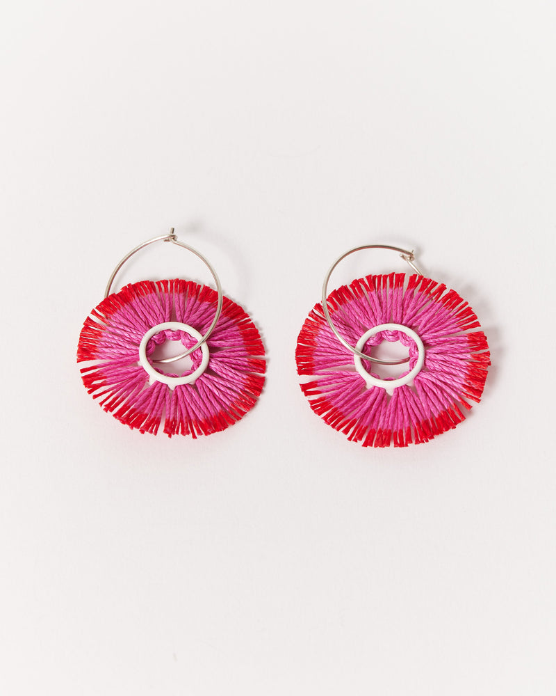 Vicki Mason — 'Ablaze' Fringed Hoop Earrings