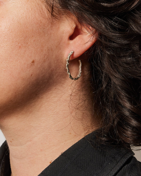 Sophie Quinn — 'Romantic' Hoop Earrings in Sterling Silver