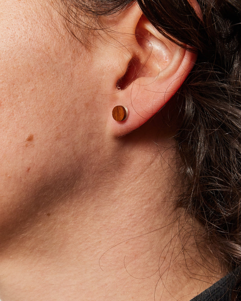 Brendon Collins — 'Satelite' Earrings in Mulga and Silver