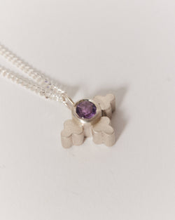Danielle Barrie — Polka Petal Silver and Amethyst Necklace