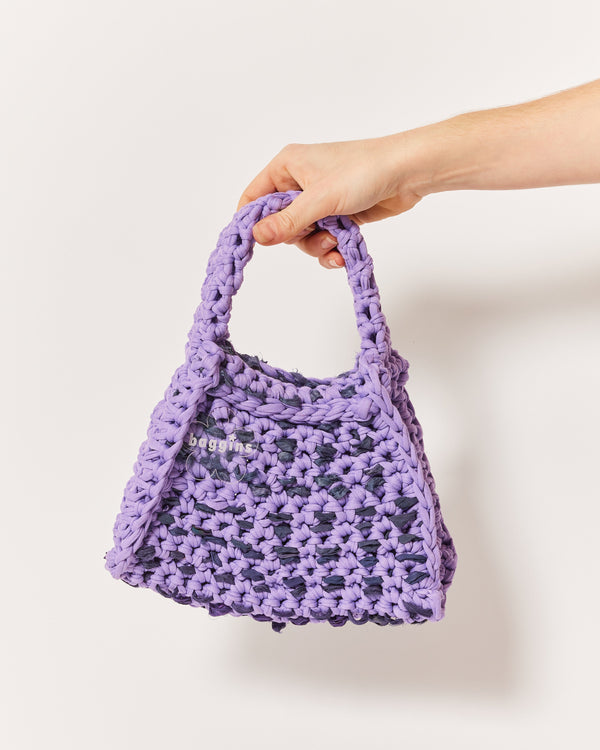 Baggins – Lilac & Navy Mini Handbag