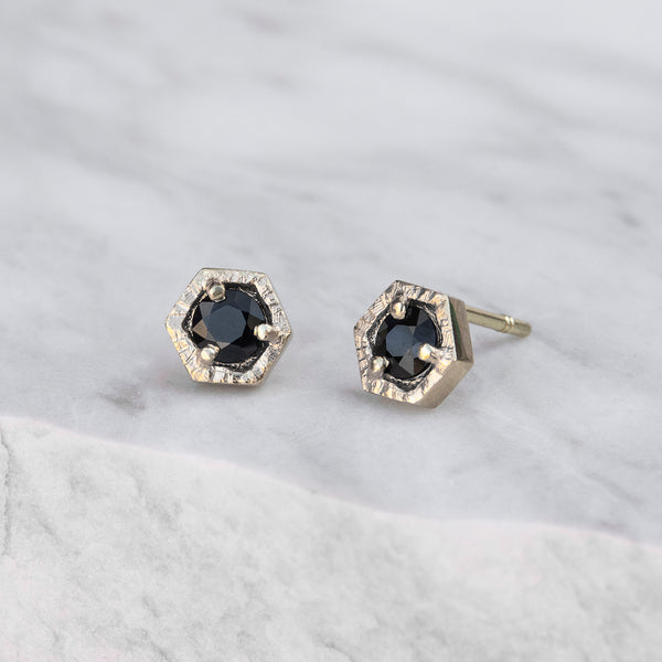 Aurelia Yeomans — 'Crystalline Sapphire Stud' Earrings