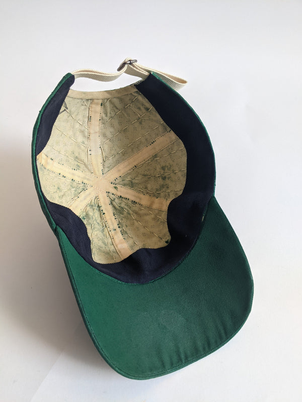 DNJ — Waxed Japanese Paper Leather Cap in Green