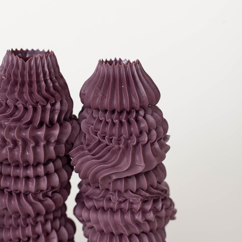 Ebony Russell —  Three Holder Bud Vase in Aubergine