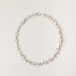 Felicity Jane Large — Silver Tinsel Necklace Mid-length