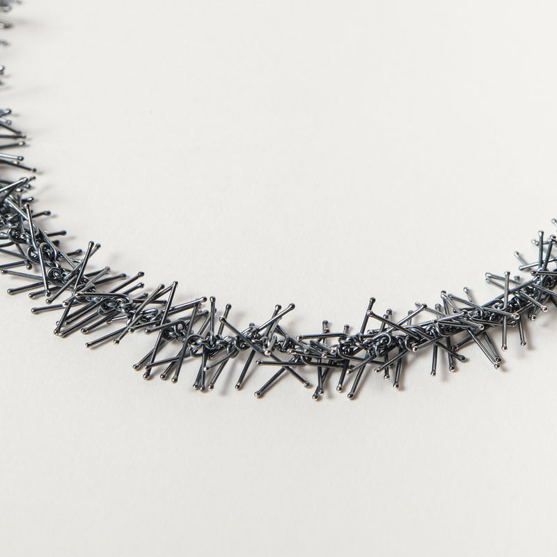 Felicity Jane Large — Oxidised Tinsel Necklace Mid-length